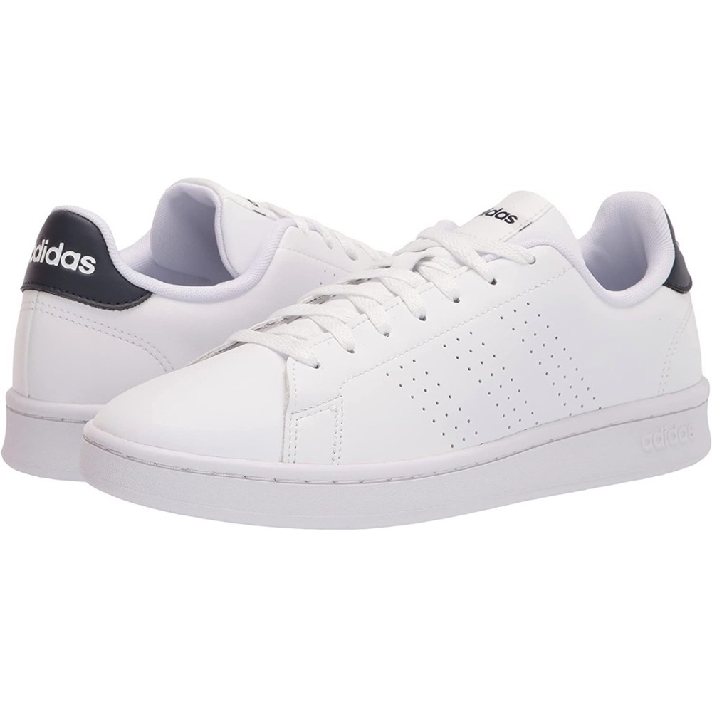 Adidas Women’s Advantage Sneaker in White and Black